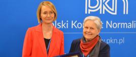 Prezes PKN Ewa Zielińska i dr inż. Elżbieta Andrukiewicz