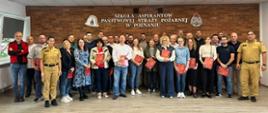 Uczestnicy szkolenia aktualizującego inspektorów ochrony przeciwpożarowej 