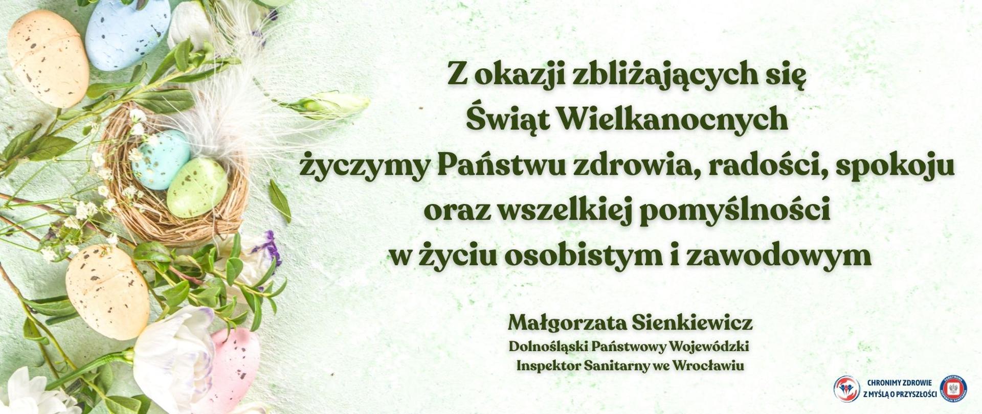 Kartka okolicznościowa z Życzeniami Świąt Wielkiej Nocy