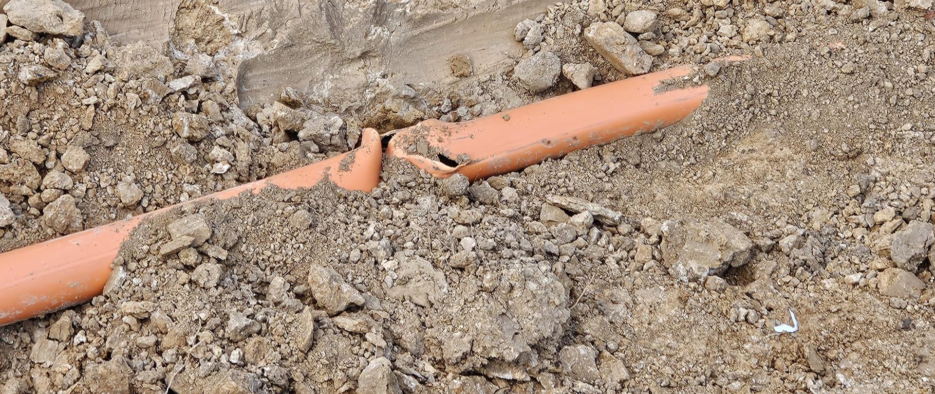 Rozszczelnienie gazociągu średniego ciśnienia w Głuchołazach