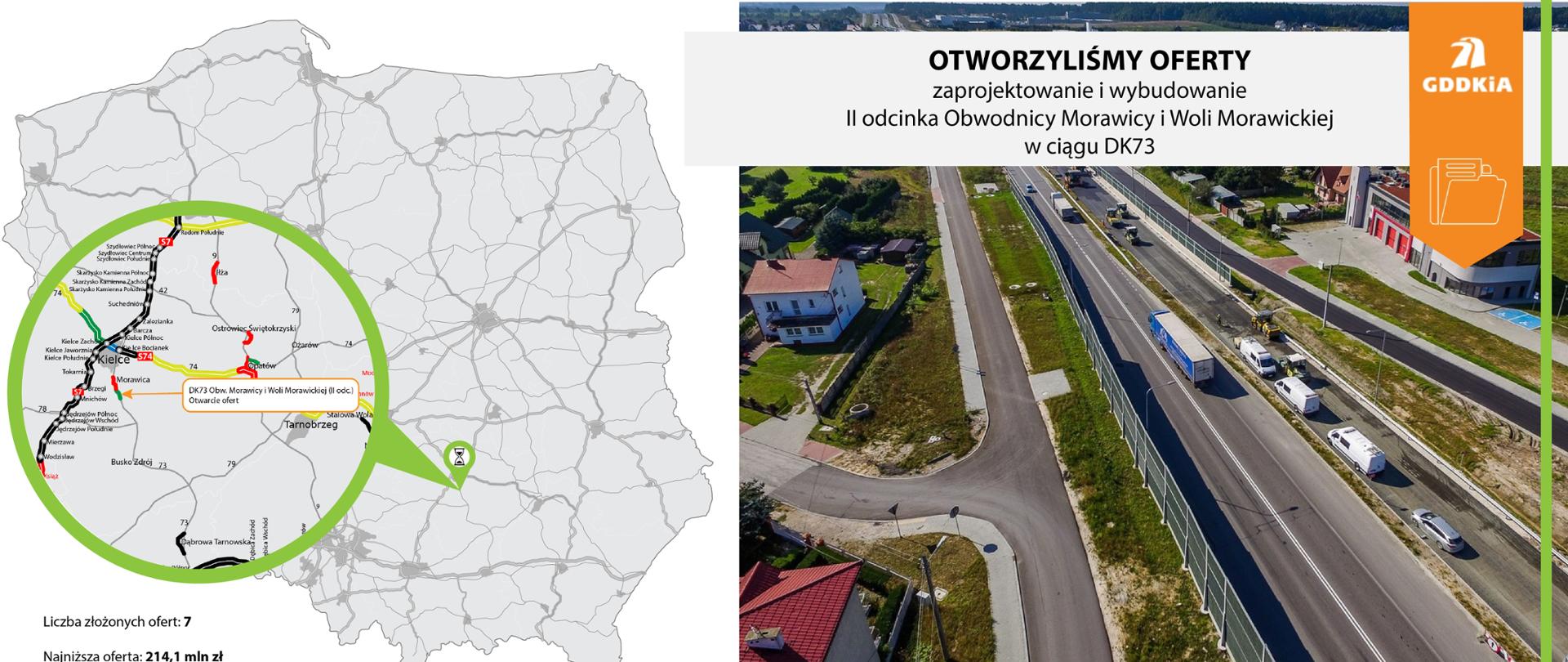 DK73 obwodnica Morawicy i Woli Morawickiej 