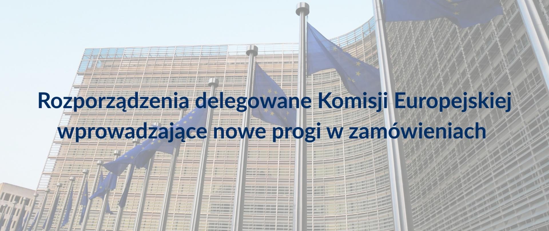Rozporządzenia delegowane Komisji Europejskiej wprowadzające nowe progi w zamówieniach 
