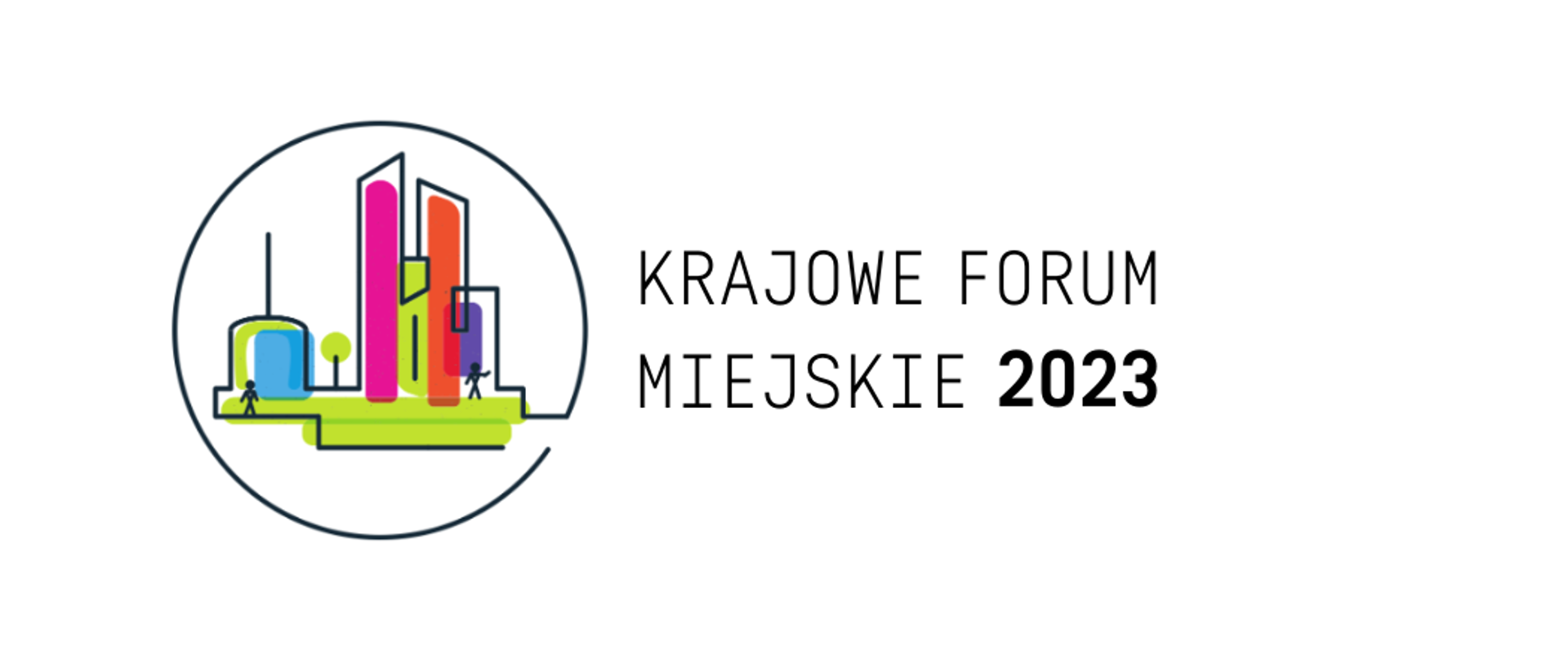 Logo Krajowego Forum Miejskiego 2023
