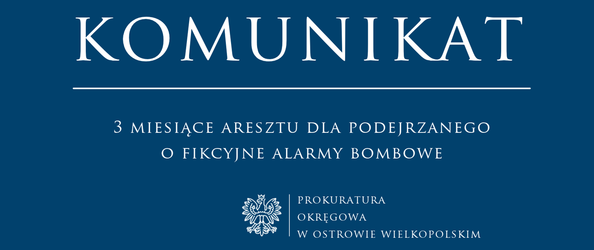 3 miesiące aresztu dla podejrzanego o fikcyjne alarmy bombowe