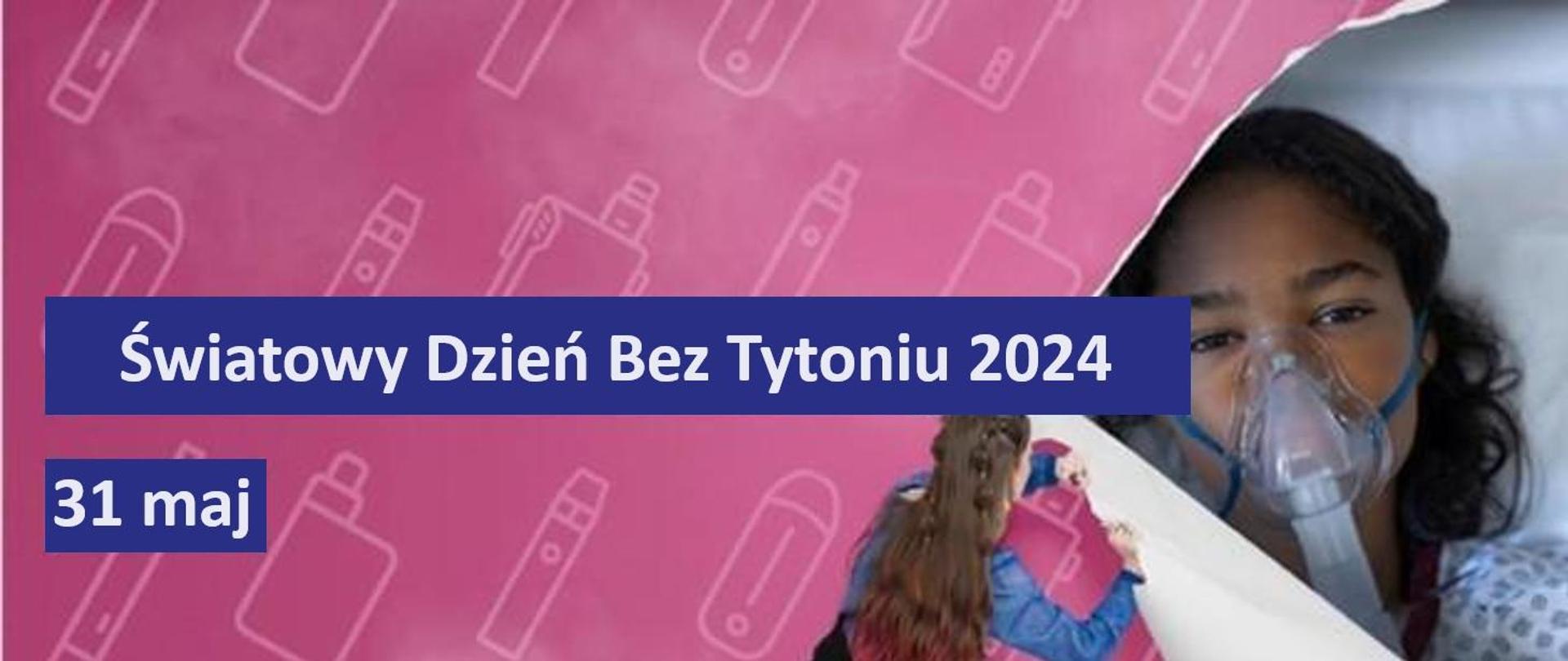 Młoda dziewczynka z maska tlenowa na twarzy