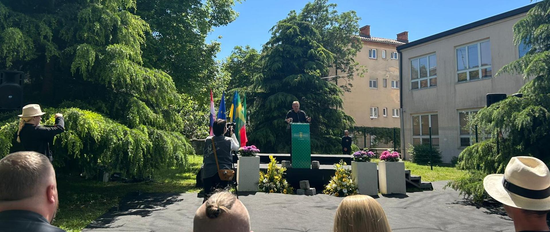 Uroczyste otwarcie parku miejskiego im. miasta Lwowa w Puli