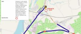 Trasa objazdu DK29 w Krośnie Odrzańskim