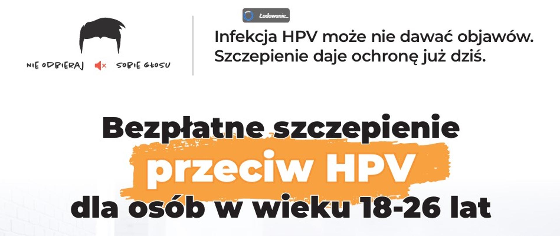 Bezpłatne szczepienie przeciw HPV dla osób w wieku 18-26 lat
