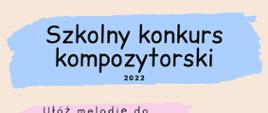 Grafika przedstawiająca plakat z kolorowymi kafelkami, które inforumują o wymaganiach i dacie złożenia prac