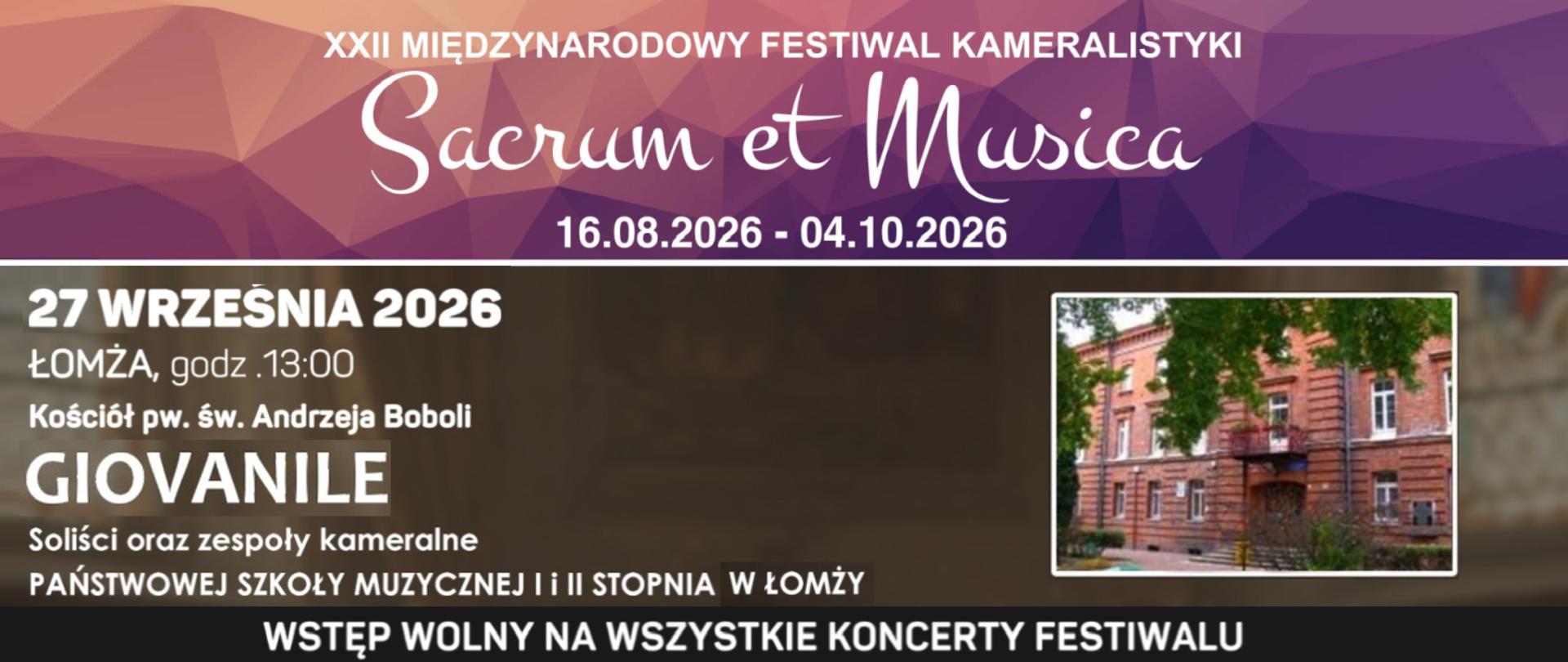 baner - zapowiedź koncertu uczniów PSM