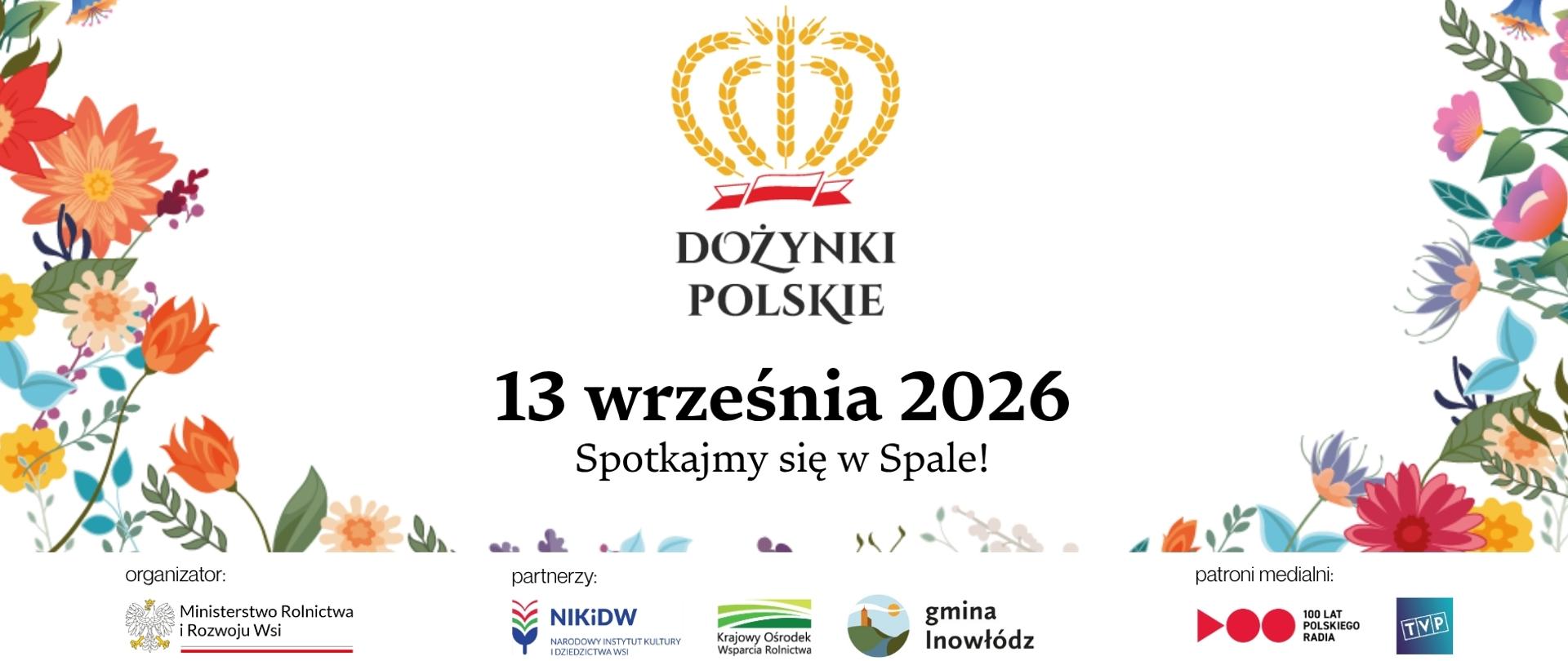 plakat - Dożynki w Spale