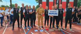 st. bryg. Paweł Żaba Z-ca MKW PSP podczas podsumowania zawodów w sporcie pożarniczym - Częstochowa 