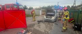 Zderzenie samochodu osobowego z hulajnogą w Jabłonnie
