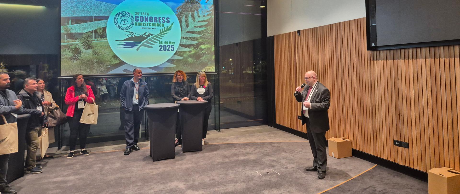 Powitanie uczestników Kongresu przez Sekretarza Generalnego ISTA Andreasa Waisa