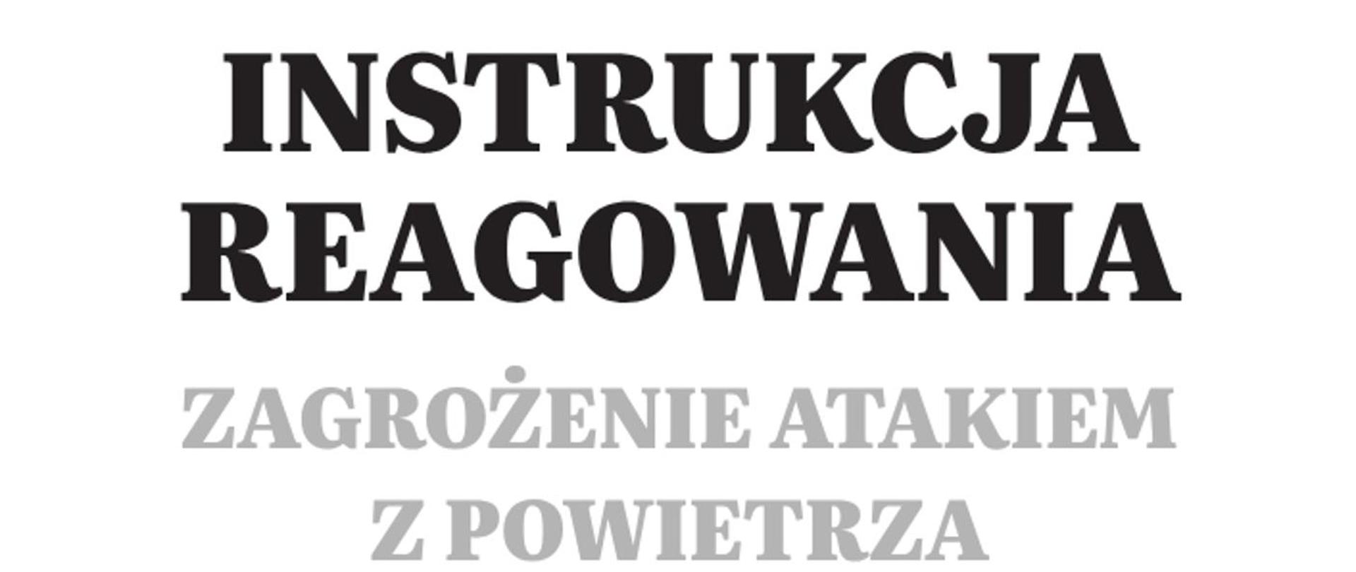 Instrukcja reagowania-zagrożenie atakiem z powietrza