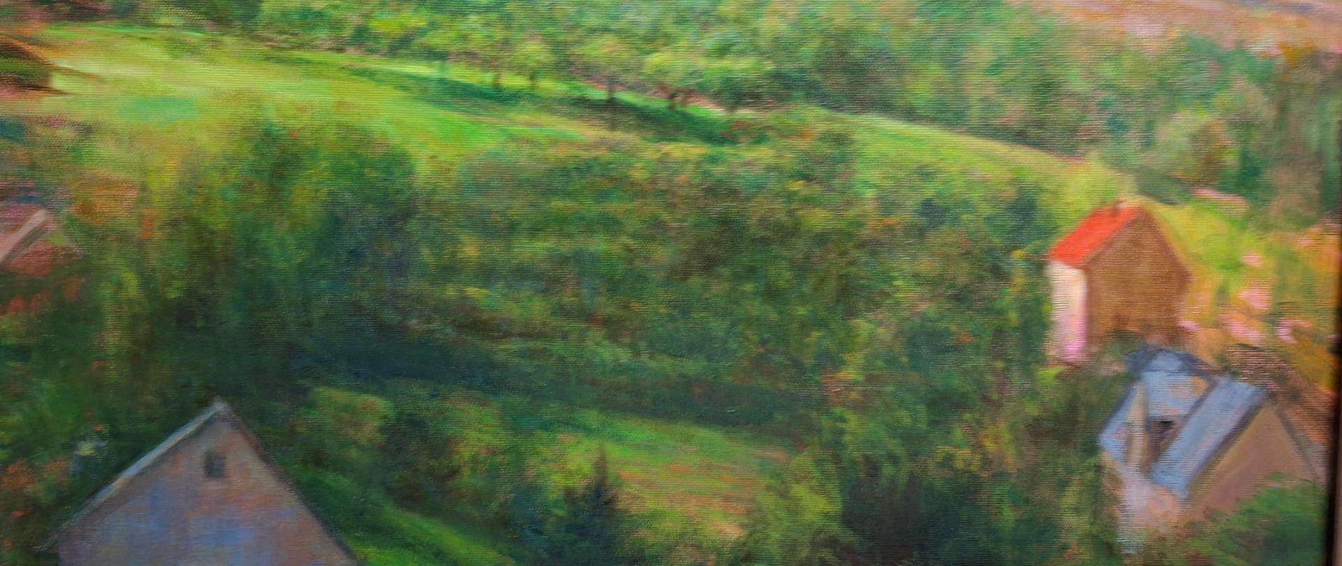 Fragment pejzażu autorstwa Andrzeja Makowskiego