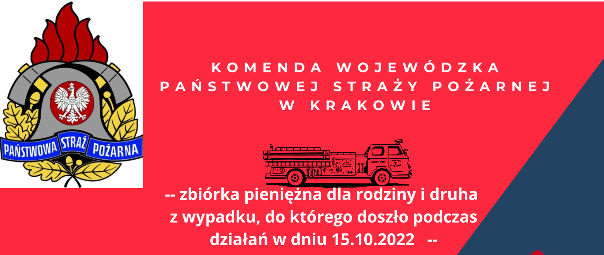 Zbiórka pieniężna dla rodziny i druha OSP Byszyce 