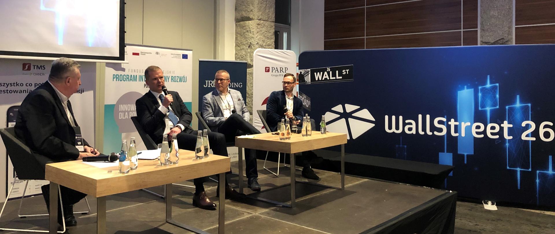 Panel z udziałem Błażeja Koczetkowa dyrektora Działu Funduszy Kapitałowych w NCBR