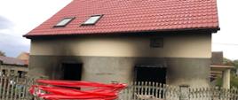 pożar budynku mieszkalnego w Koźlicach