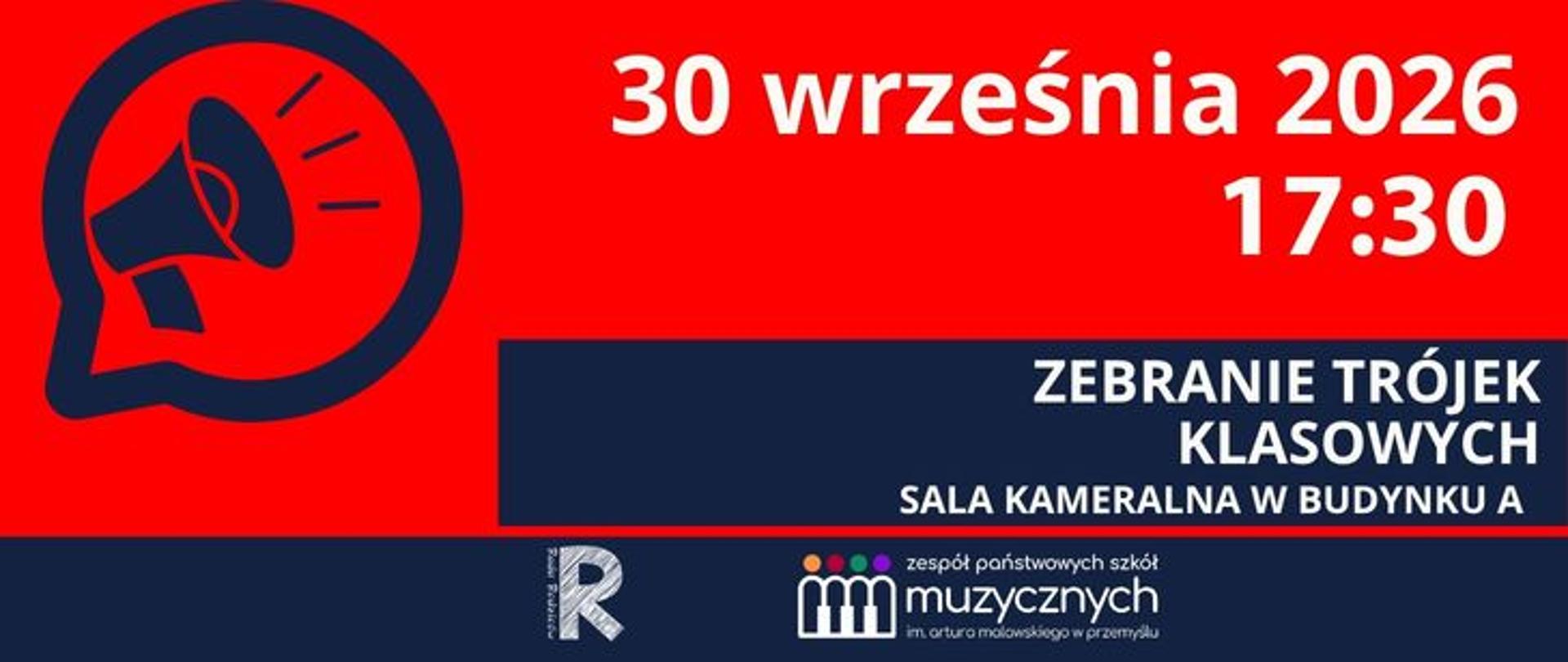 Grafika informująca o zebraniu trójek klasowych