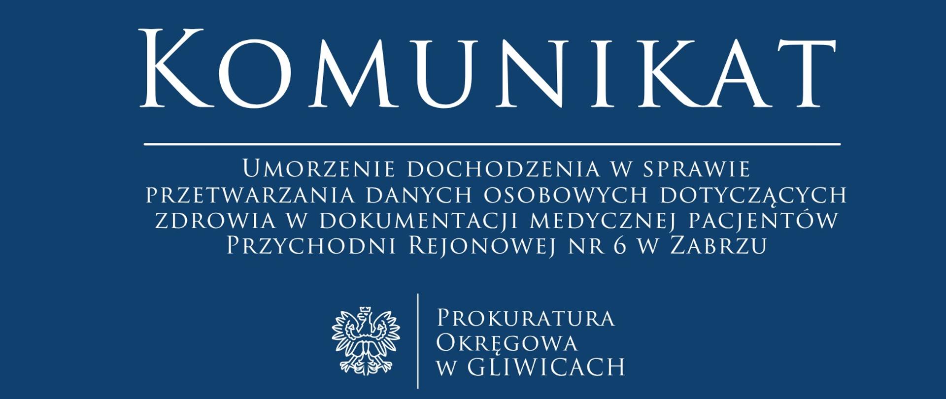 Umorzenie dochodzenia w sprawie przetwarzania dokumentacji medycznej dot. zdrowia