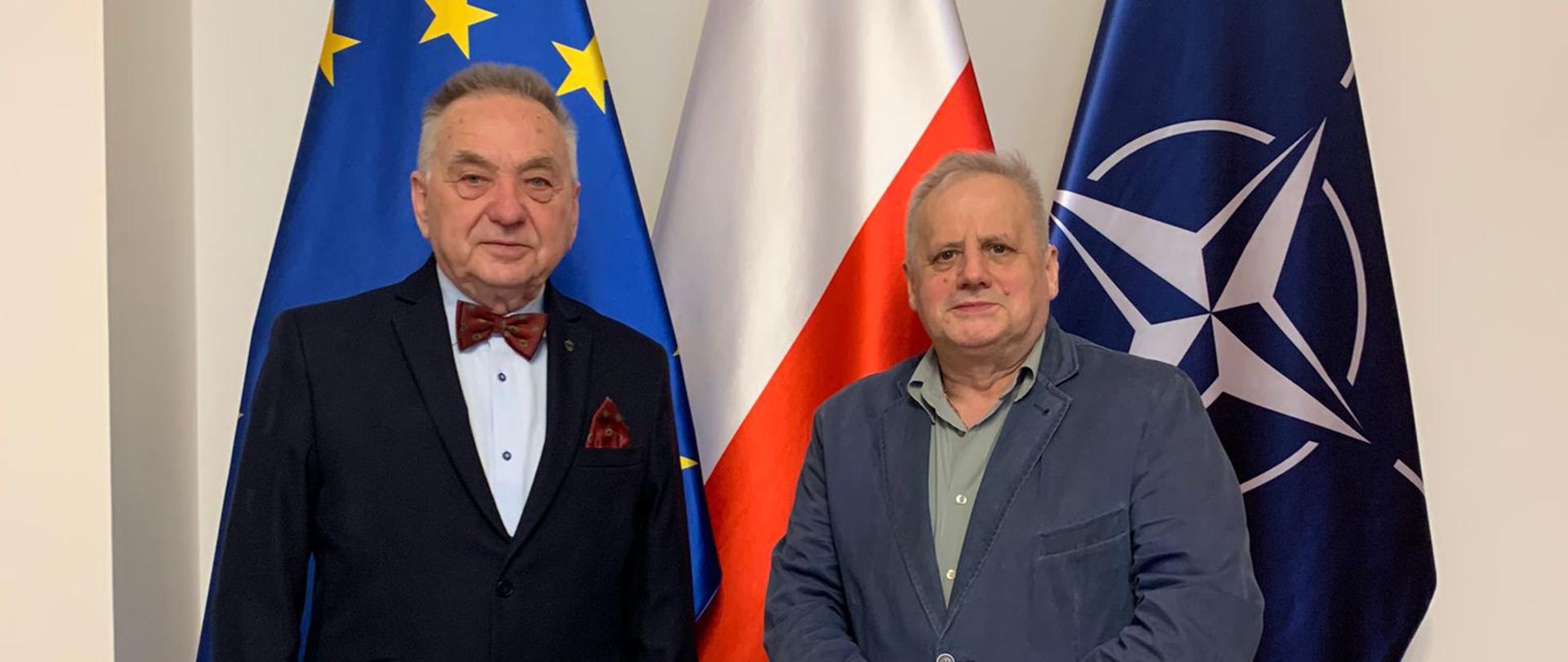 Spotkanie wicewojewody Szczypińskiego ze Stanisławem Tołwińskim