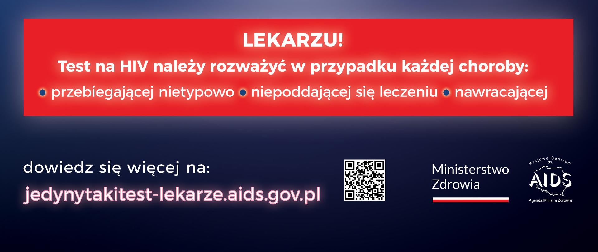 Plakat kampanii "Jedyny test, którego prawdopodobnie nie zleciłeś"