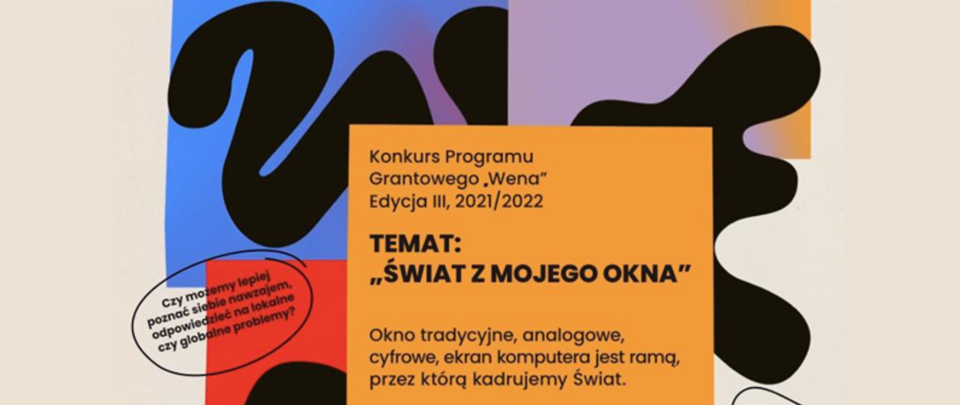 Kolorowa grafika III edycji konkursu Programu Grantowego „Wena”