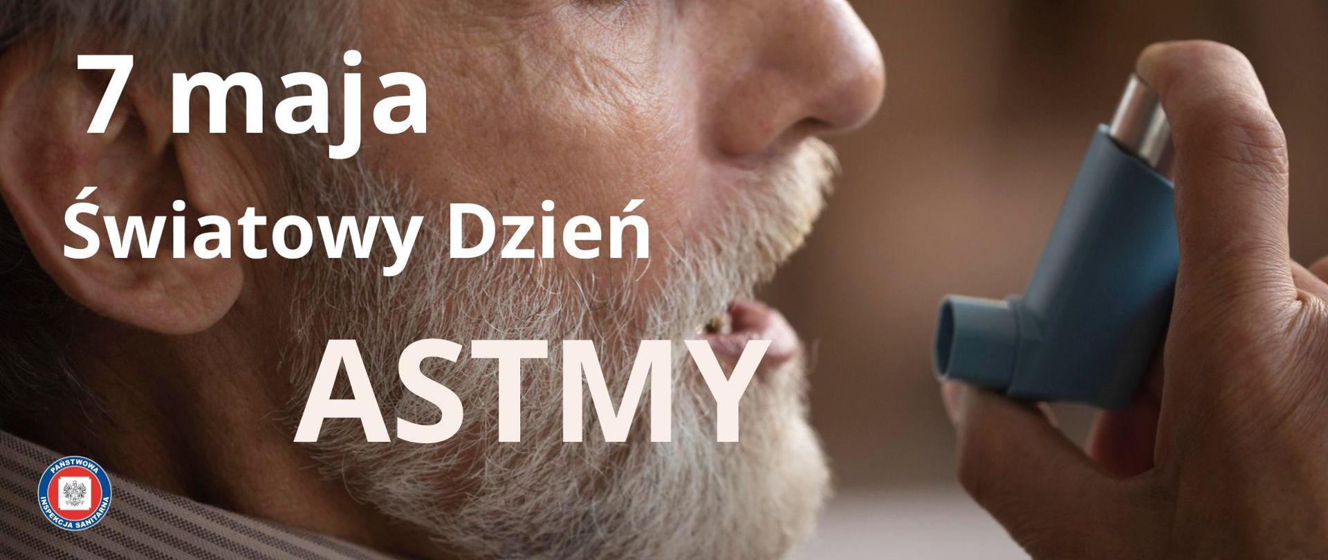 osoba korzystająca z inhalatora