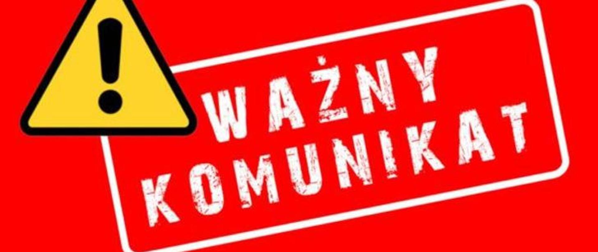 Komunikat - Ważne!!!