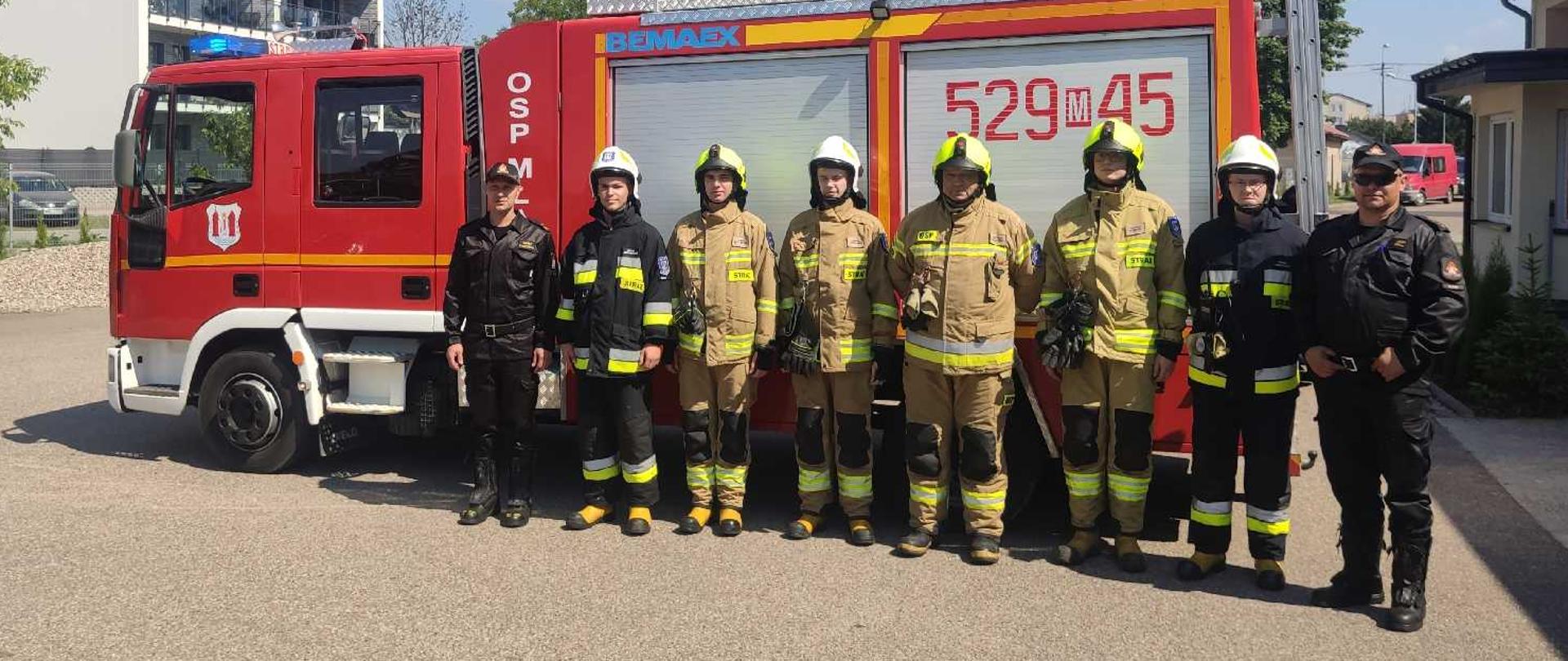 Inspekcje jednostek krajowego systemu ratowniczo-gaśniczego z jednoczesną wizytacją Zastępcy Komendanta Powiatowego PSP w Mławie