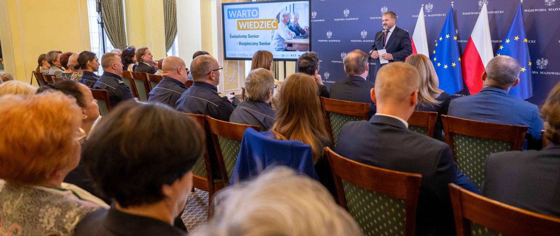 Inauguracja programu Świadomy Senior - Bezpieczny Senior na Mazowszu 