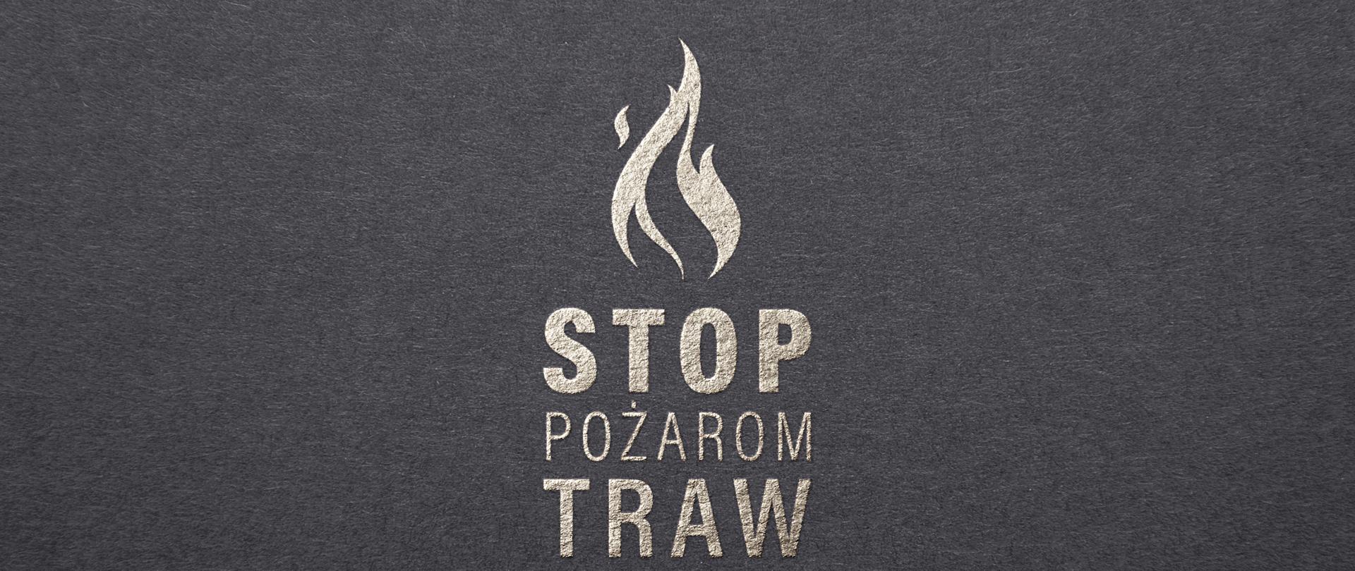 logo akcji stop pożarom traw.