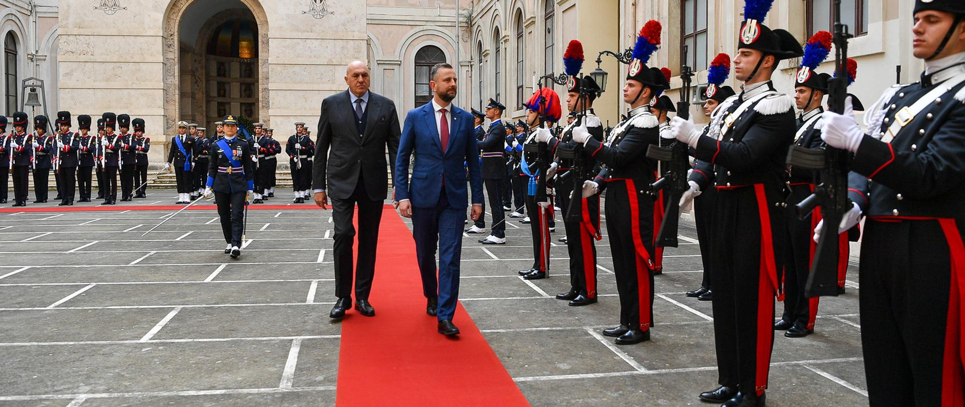 Spotkanie ministrów obrony Polski i Włoch