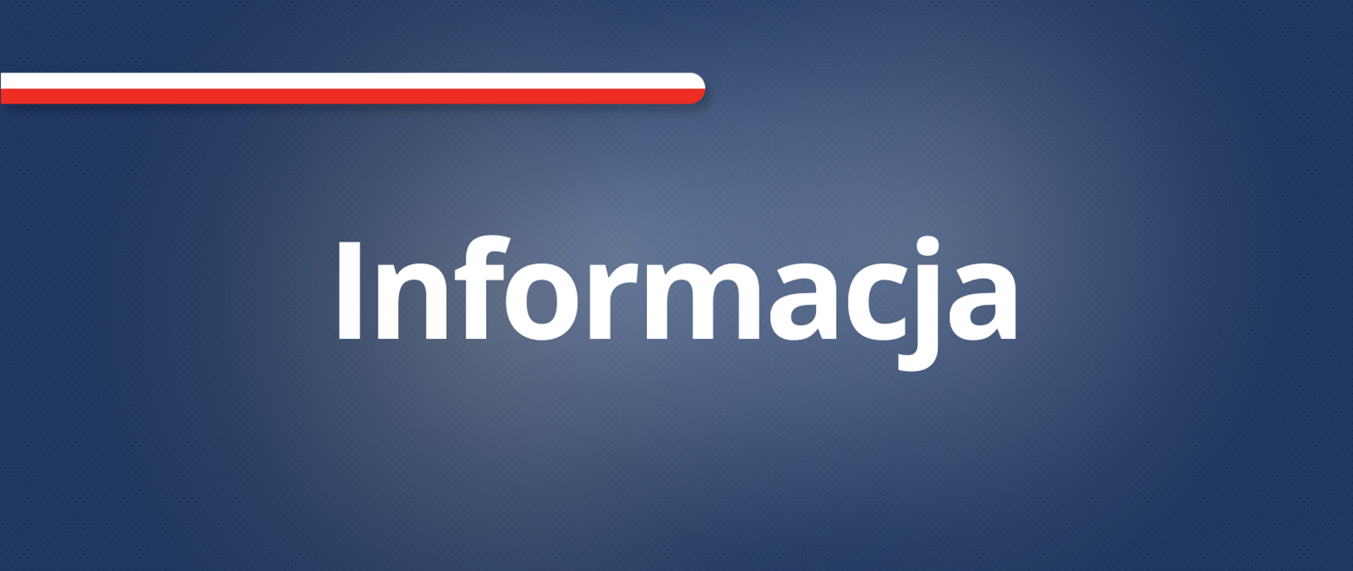 Zaślepka z napisem Informacja