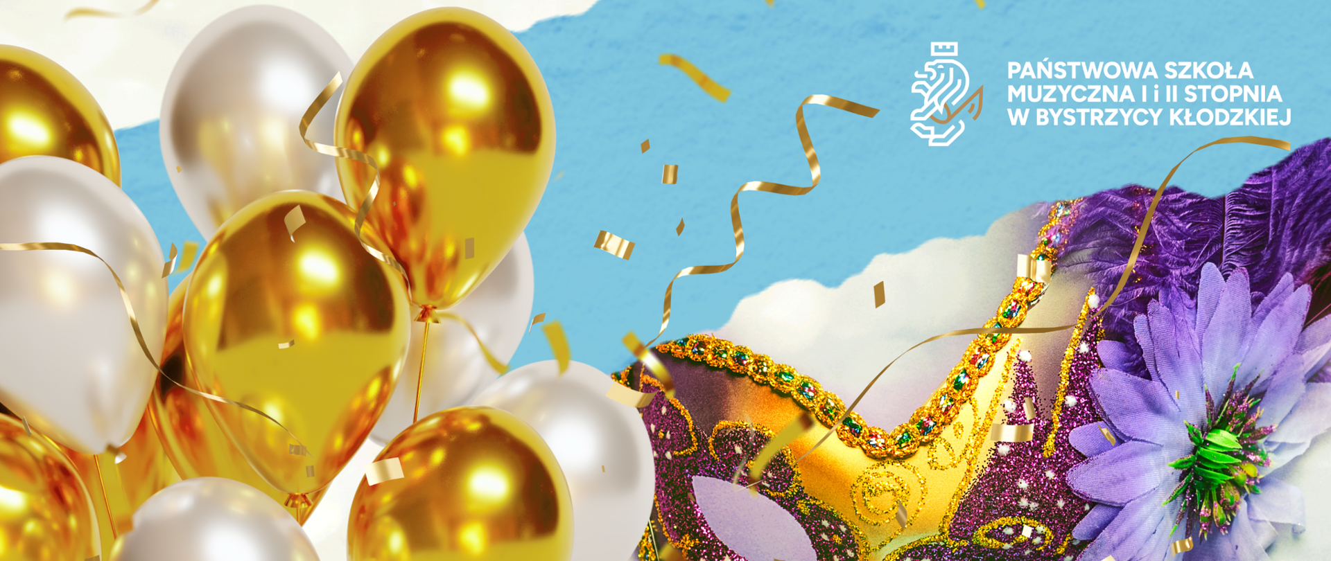 Koncert karnawałowy - kolorowy plakat