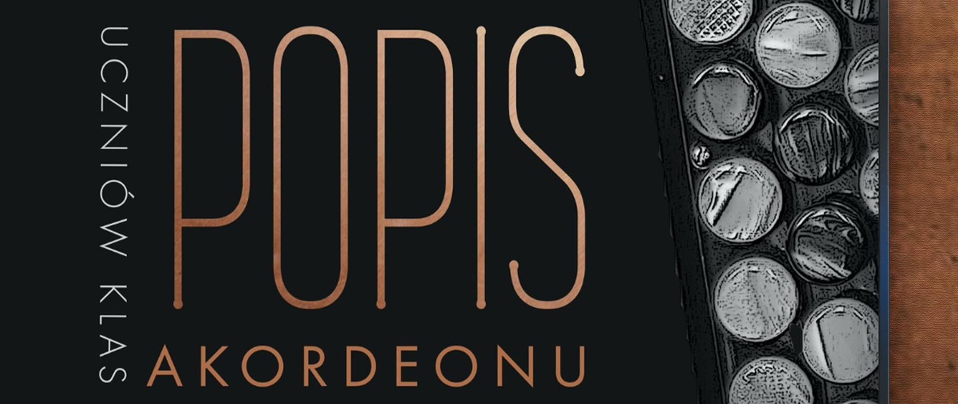 Popis akordeonowy - plakat