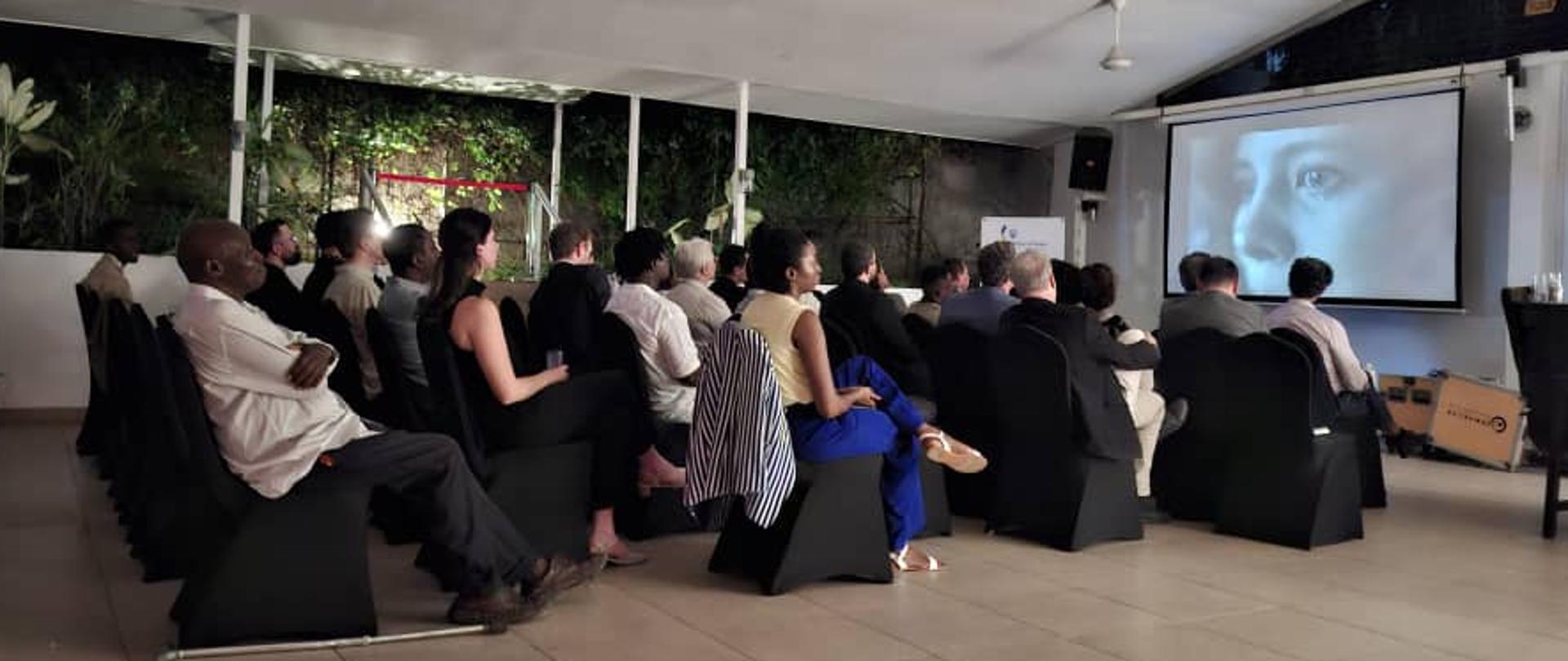 The movie screening "People" at the Embassy of Poland in Dar es Salaam
