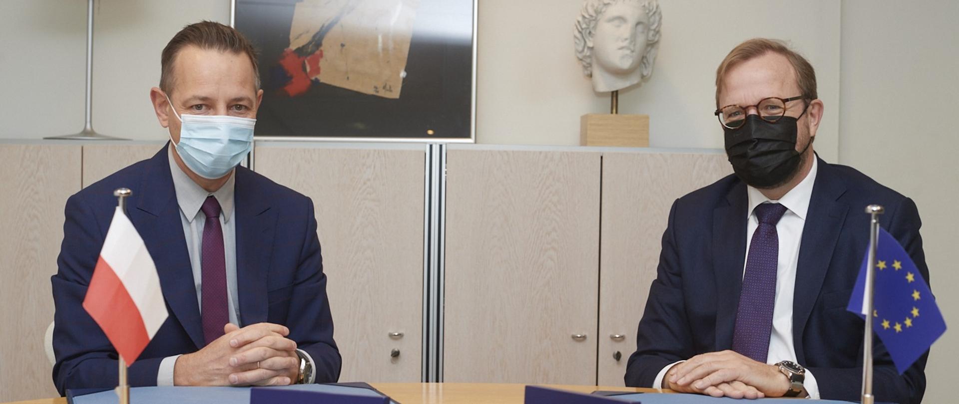 Ambassador Jerzy Baurski podpisał dwa MoU z Zastępcą Sekretarza Generalnego Rady Europy, Bjørn Berg