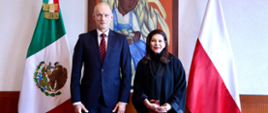 Viceministro de Relaciones Exteriores de Polonia con la Subsecretaria de Relaciones Exteriores de México