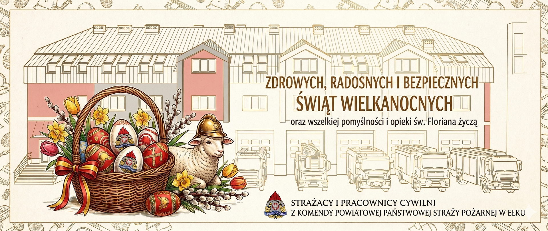 Życzenia KP PSP w Ełku z okazji Świąt Wielkanocnych
