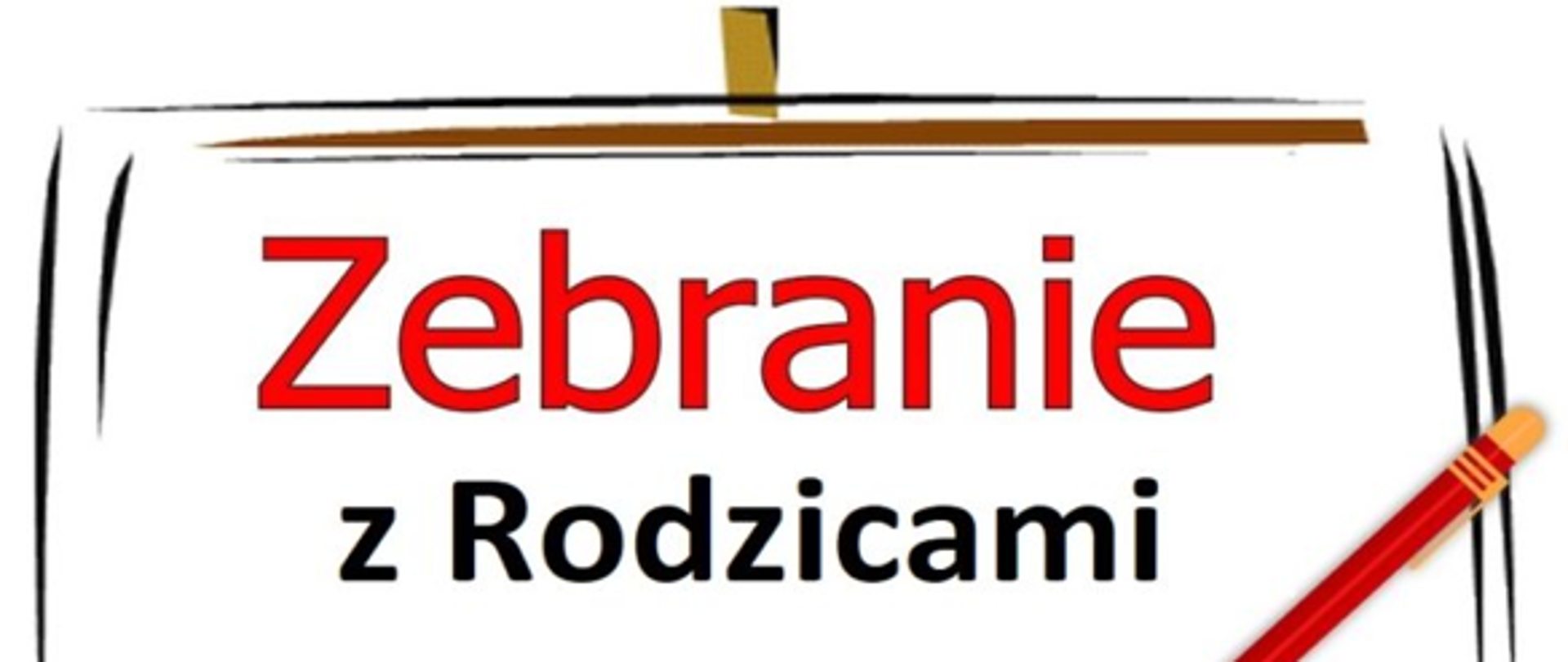 Grafika plakatu dot. zebrania z rodzicami 15.09.2025 r.