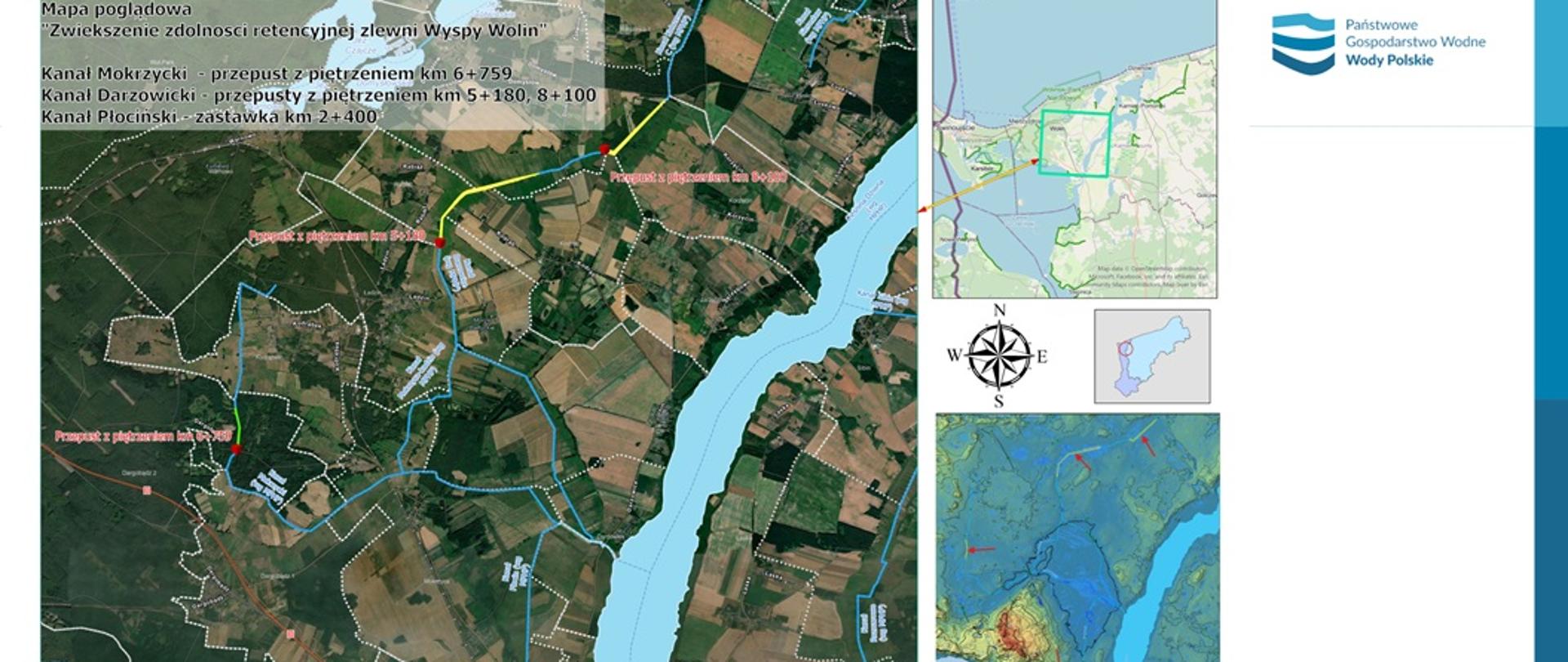 
Retencja Wolin mapka 1