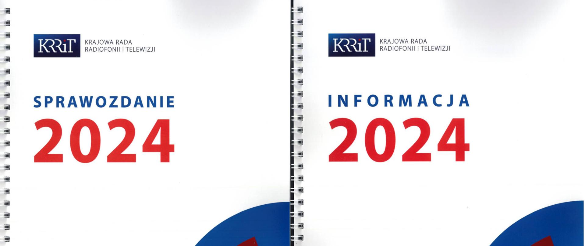Sprawozdanie i informacja 2024 rok - skan okładek 