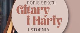 Popis sekcji gitary i harfy I stopnia