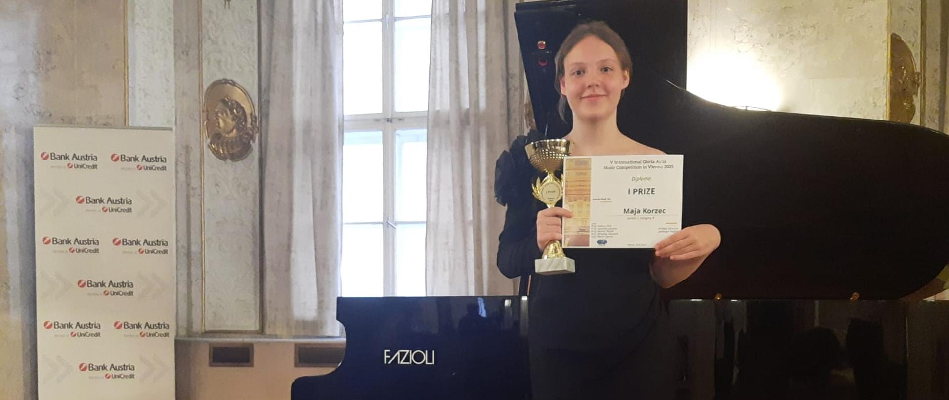 Maja Korzec, Wiedeń, gala rozdania dyplomów i nagród V Międzynarodowego Konkursu Muzycznego Gloria Artis dwa tysiące dwudziesty piąty rok