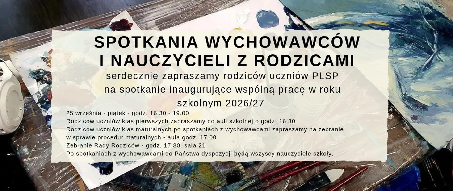 Spotkanie Wychowawców i Nauczycieli z Rodzicami