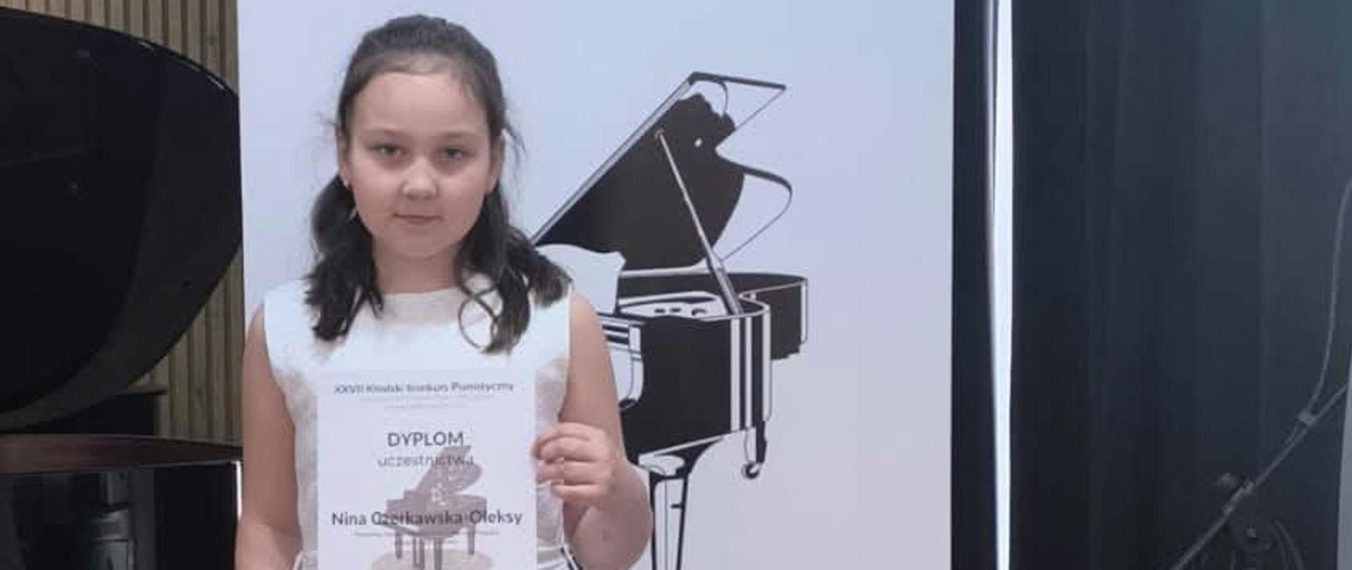 Sukces Niny Czerkawskiej na Międzynarodowym Konkursie Pianistycznym w Kłodzku