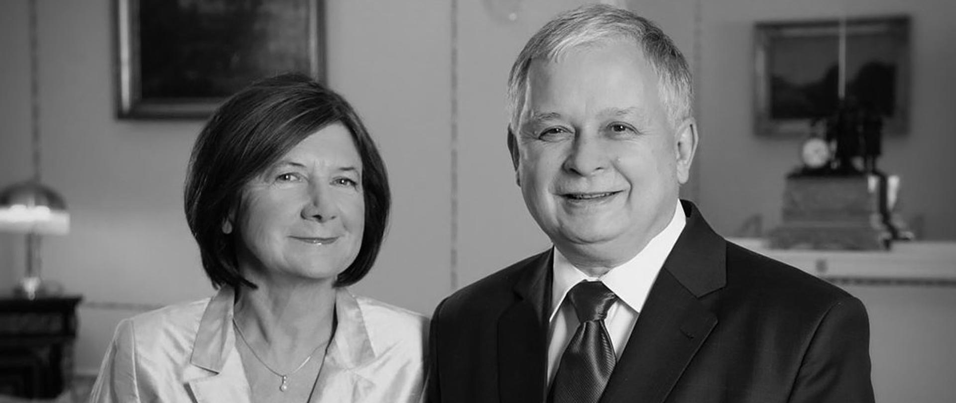 Prezydent Rzeczypospolitej Polskiej Lech Kaczyński i Małżonka Prezydenta RP Maria Kaczyńska