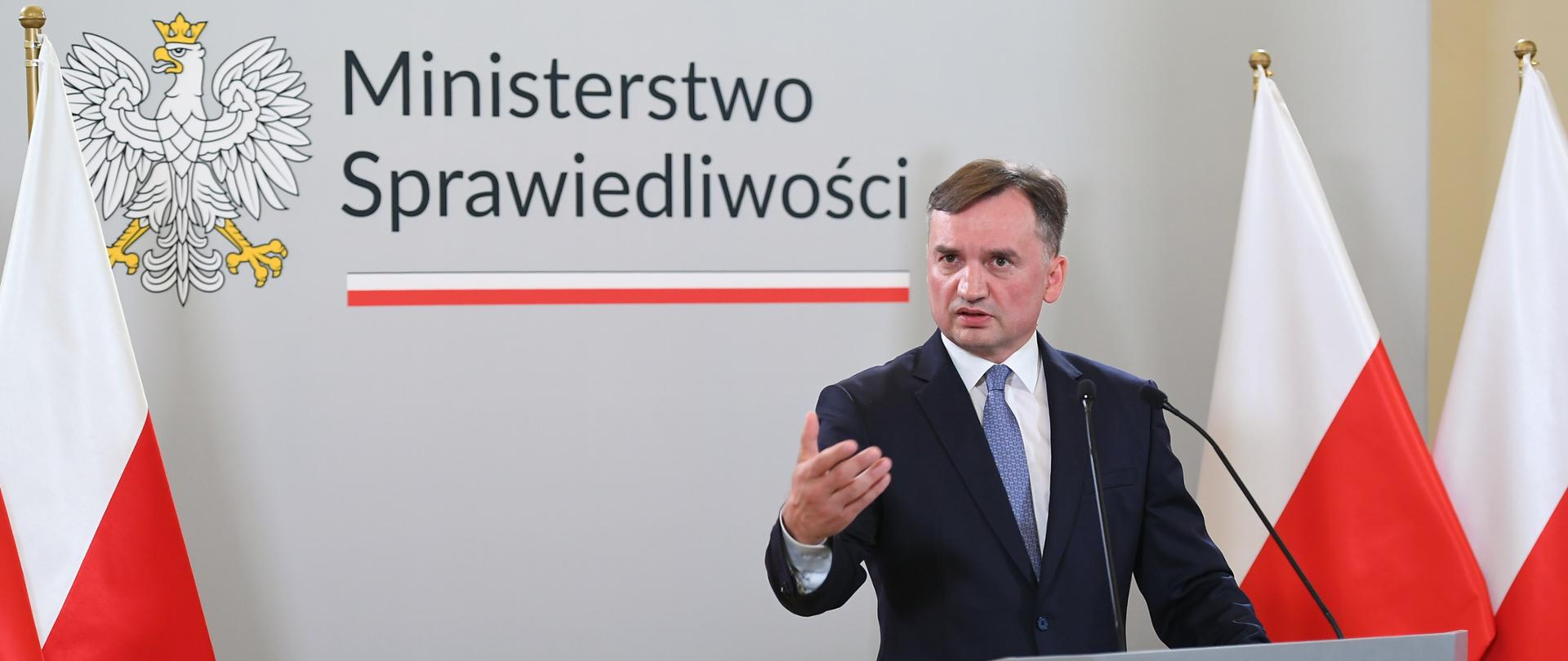 Konferencja prasowa Ministra Sprawiedliwości Prokuratora Generalnego Zbigniewa Ziobro 